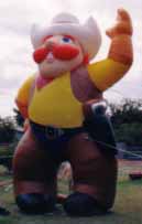 outdoor inflatables - 25 ft. Cowboy advertising balloon