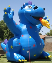 outdoor inflatables - 25 ft. Fire breathing dragon advertising balloon