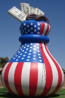 advertising ballon - 25 ft. Moneybag advertising balloon
