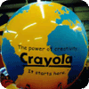 Earth balloon with Crayola logo. Great for tradeshows!