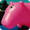 Pig shape advertising balloons - pig inflatables made in USA.